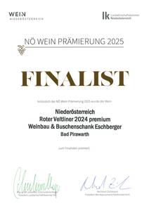 Finalist Urkunde